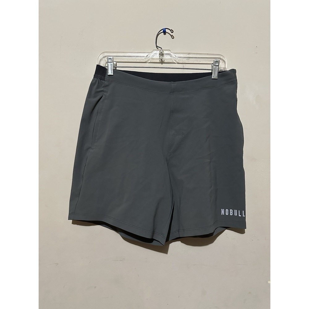 Nobull Men's Lightweight Stretch Shorts Dark GRAY Gym Workout Size L